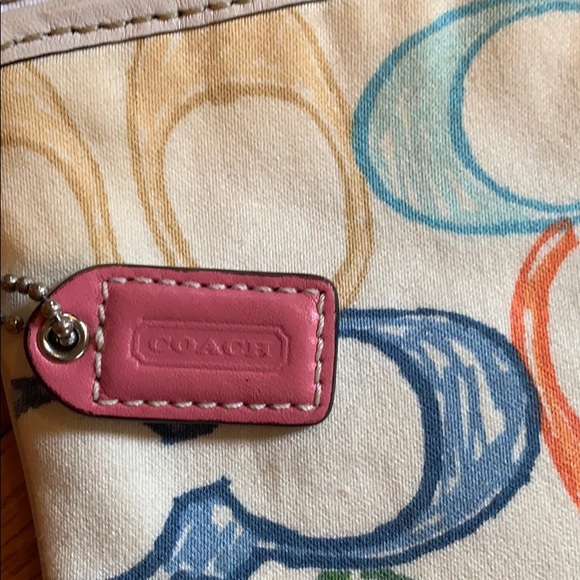 Coach scribble wristlet vintage - Picture 3 of 4